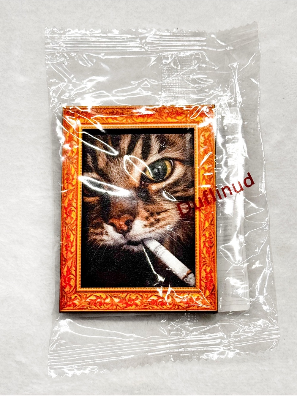 Funny Smoking Cat Fridge Magnet – Novelty Cat Art Magnet - Picture 2 of 4